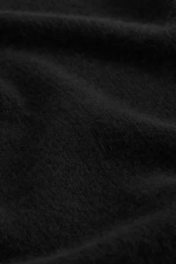 Triangle Wool Cashmere Scarf Black