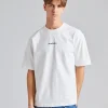 T-shirt Stamp Logo - Relaxed Fit Optic White FN-UX-TSHI000051