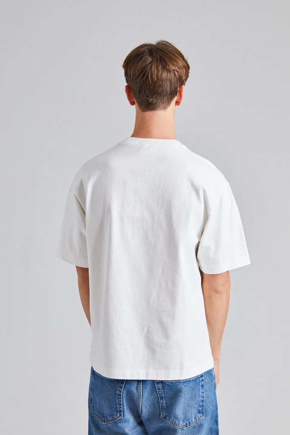 T-shirt Stamp Logo - Relaxed Fit Optic White FN-UX-TSHI000051