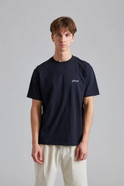 Tucker Embroidery Tee Black