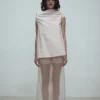 Tully Open Back Top Pink