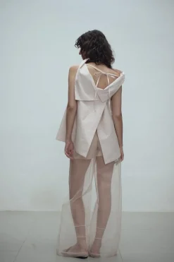 Tully Open Back Top Pink