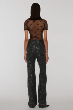 Twill Sequin Jeans Black