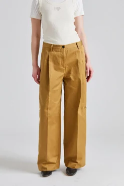 Twill Trousers Faded Ochre FN-WN-TROU001338