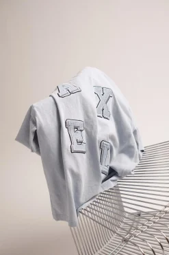 Typo Summer T-Shirt Steel Blue