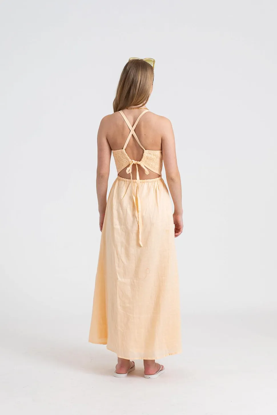 Valeria Midi Dress Plain Butter