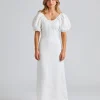 Vence Midi Dress White