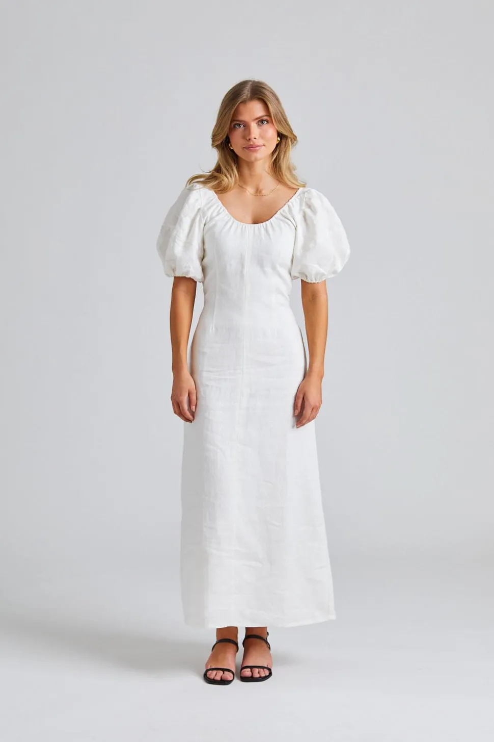 Vence Midi Dress White