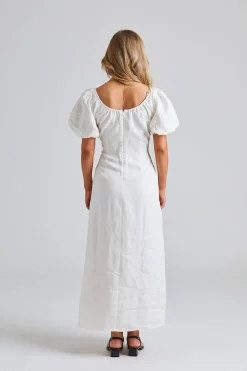 Vence Midi Dress White