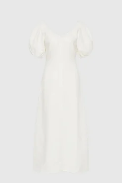 Vence Midi Dress White