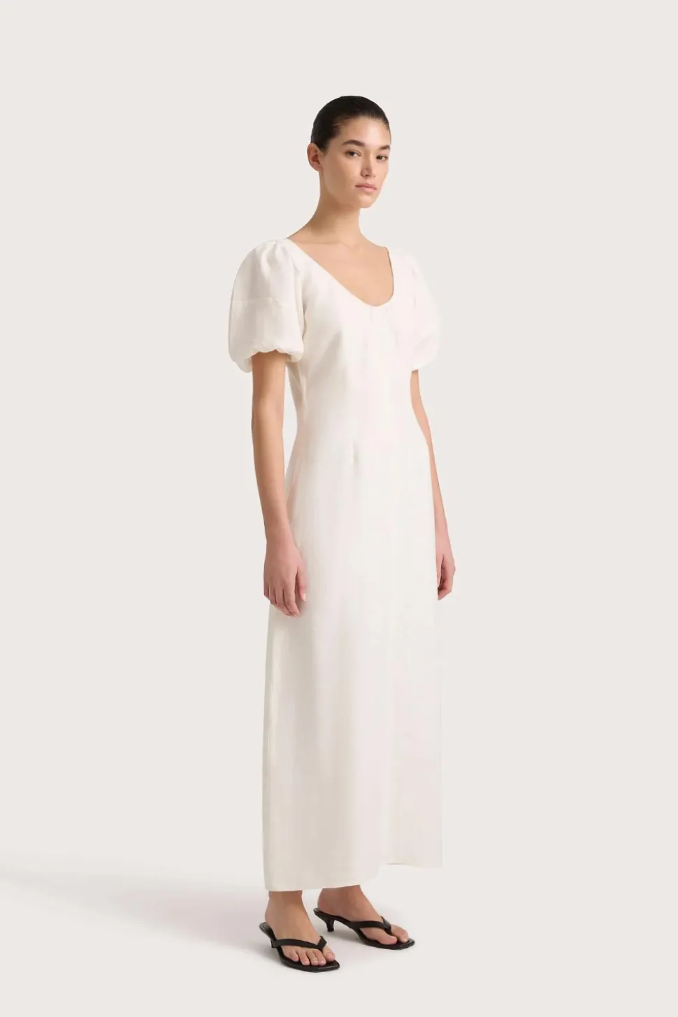 Vence Midi Dress White