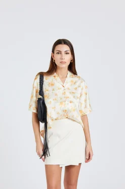 Vera Print Shirt Yellow Mix