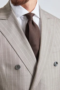 Vicenza Beige Pinstripe