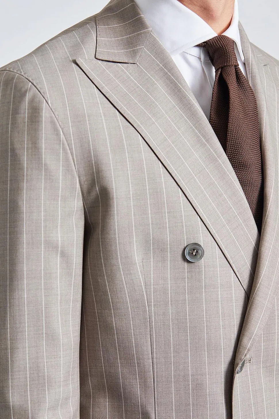 Vicenza Beige Pinstripe