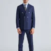 Vicenza Prato Suit Navy Pinstripe