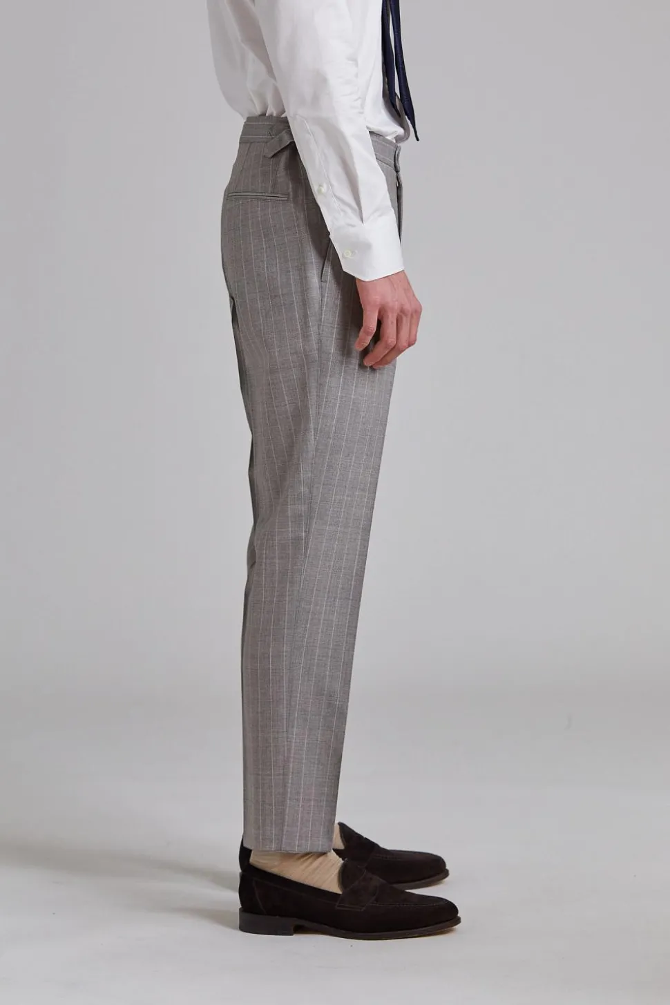 Vicenza Suit Tropical Pinstripe Sand