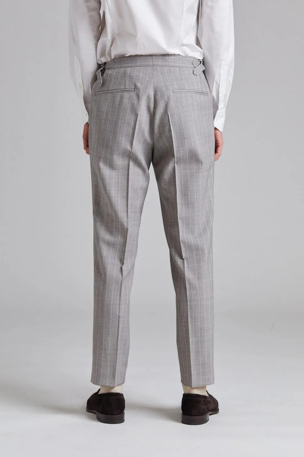 Vicenza Suit Tropical Pinstripe Sand