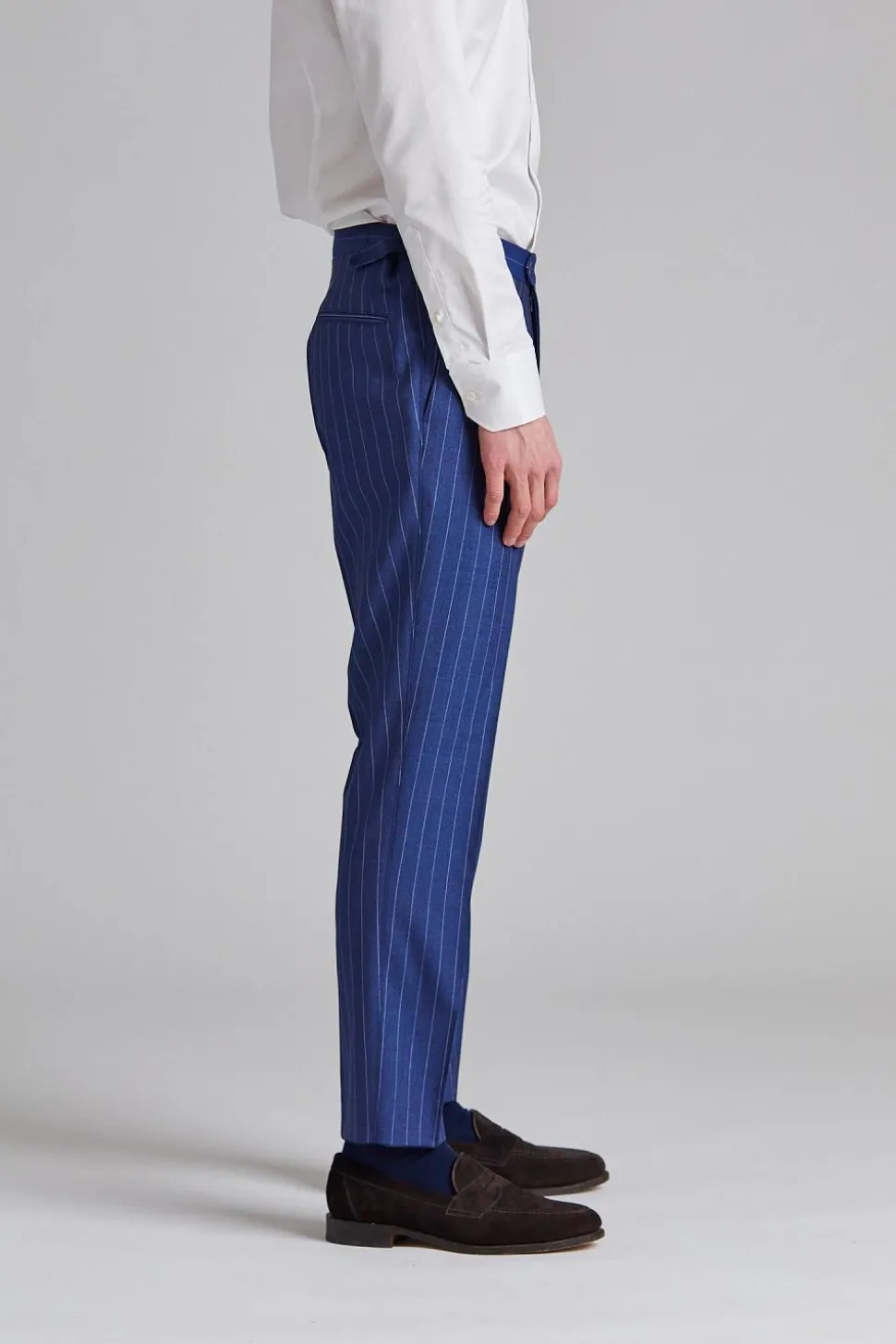 Vicenza Suit Tropical Pinstripe Blue