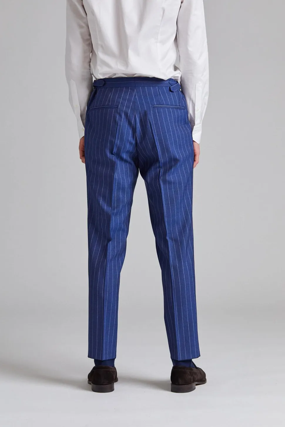 Vicenza Suit Tropical Pinstripe Blue