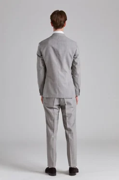 Vicenza Suit Tropical Pinstripe Sand