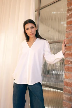 V-Neck Shirt White