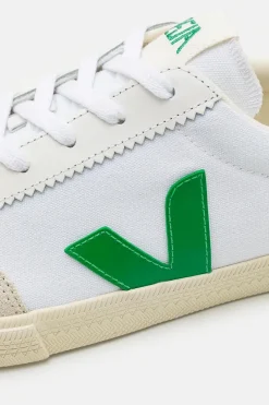 Volley Canvas White Emerald