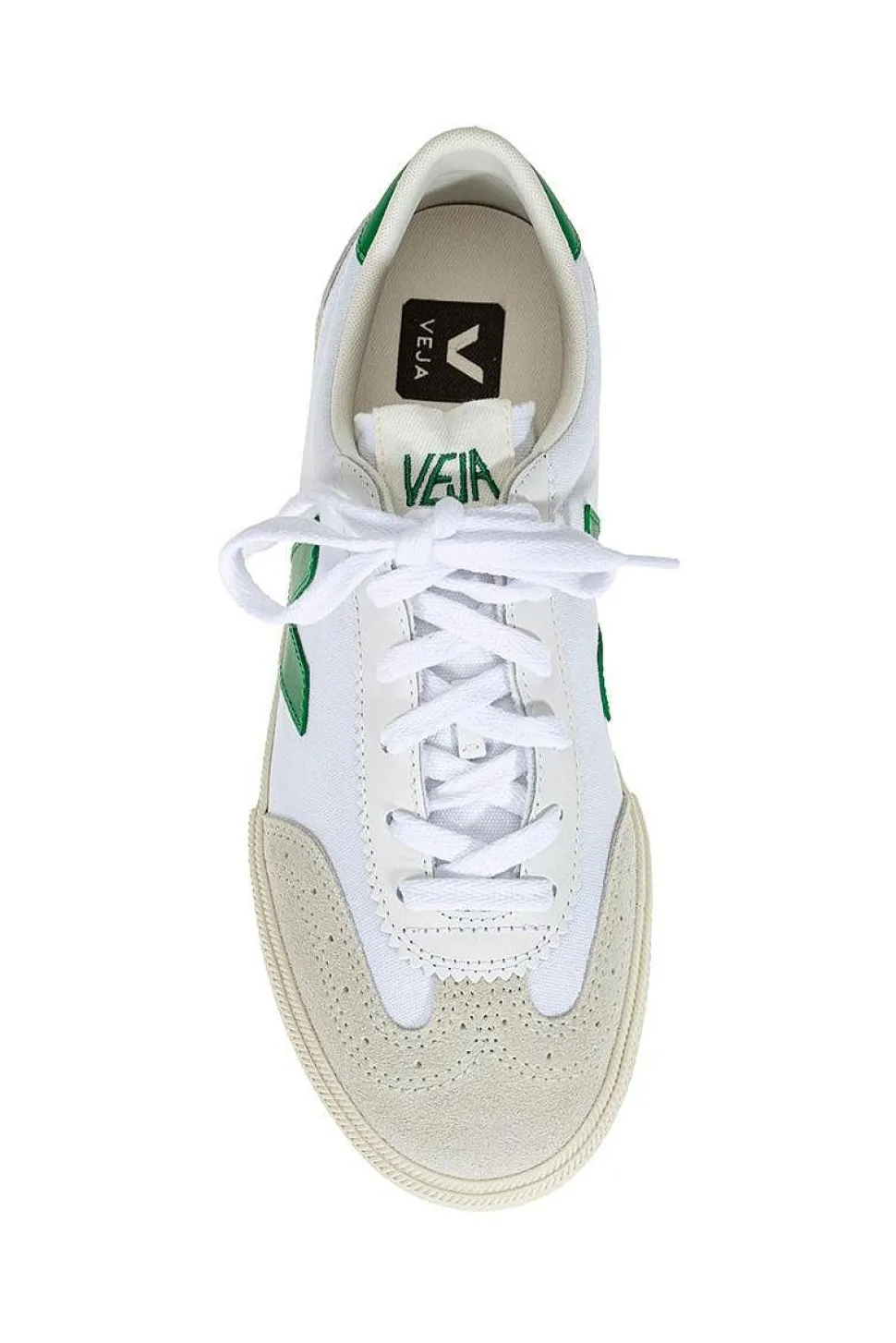 Volley Canvas White Emerald