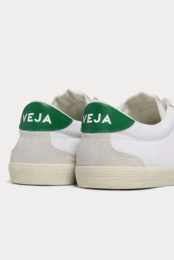 Volley Canvas White Emerald