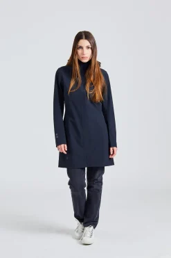 W Althena Coat Pure Black