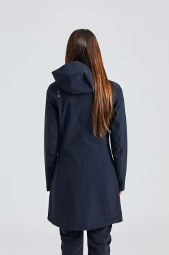 W Althena Coat Pure Black