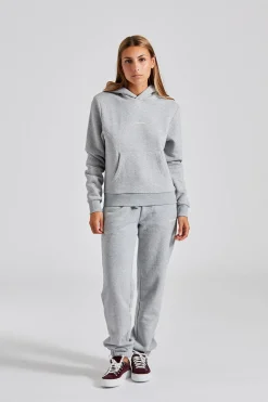 W Regular Hoodie Grey Mix