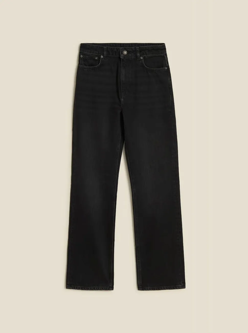 W Regular Jeans Black Washed