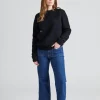 W Shaggy Brush Lambswool Sweater Black