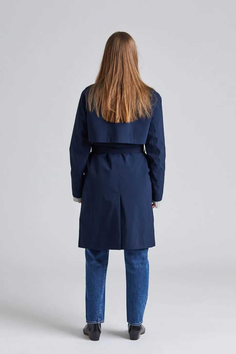 W Skylar Trench Navy