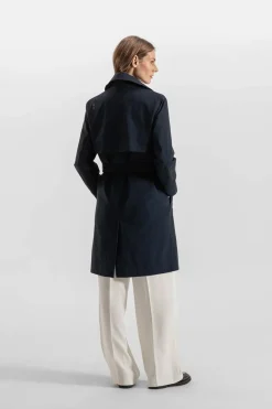 W Skylar Trench Navy