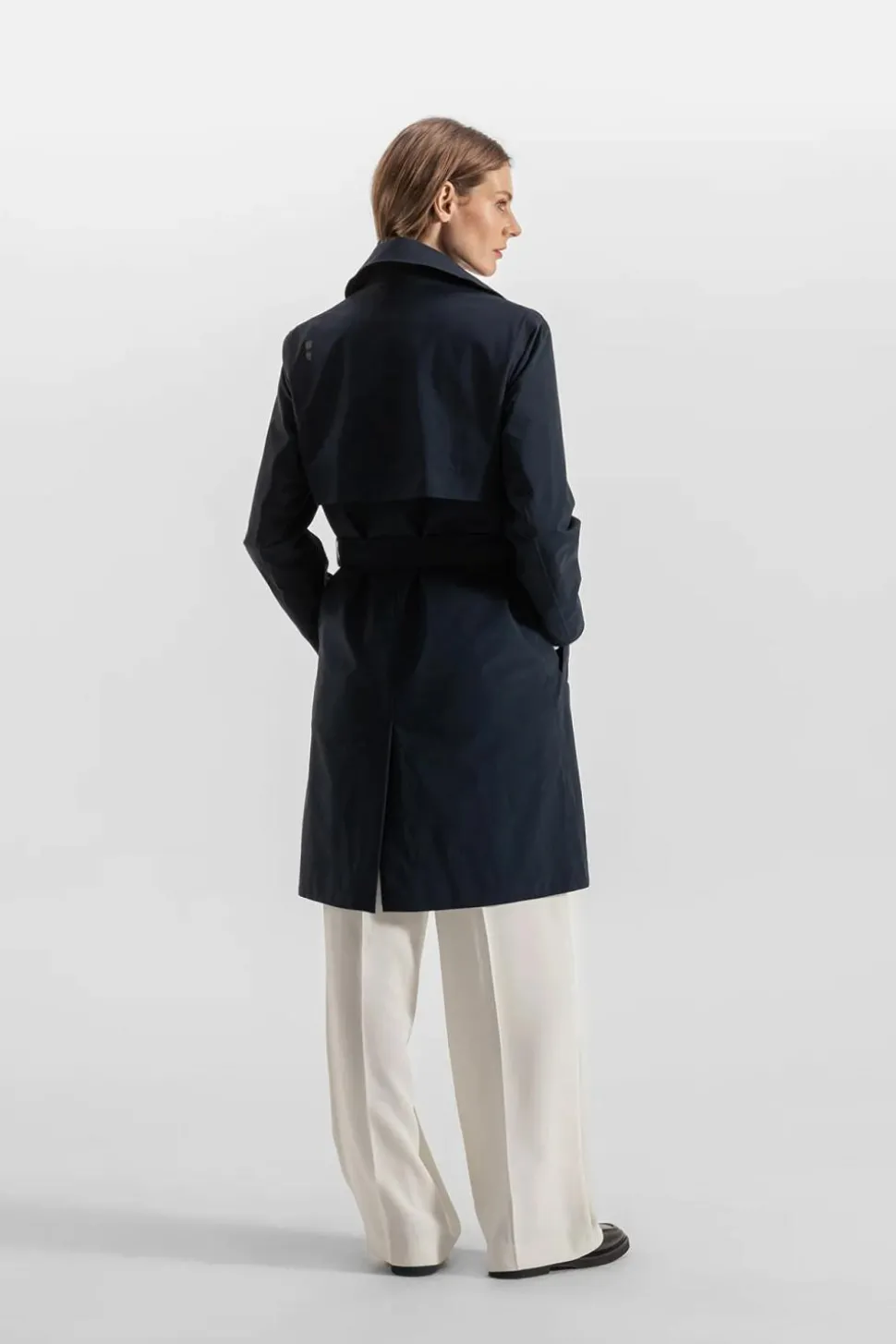 W Skylar Trench Navy
