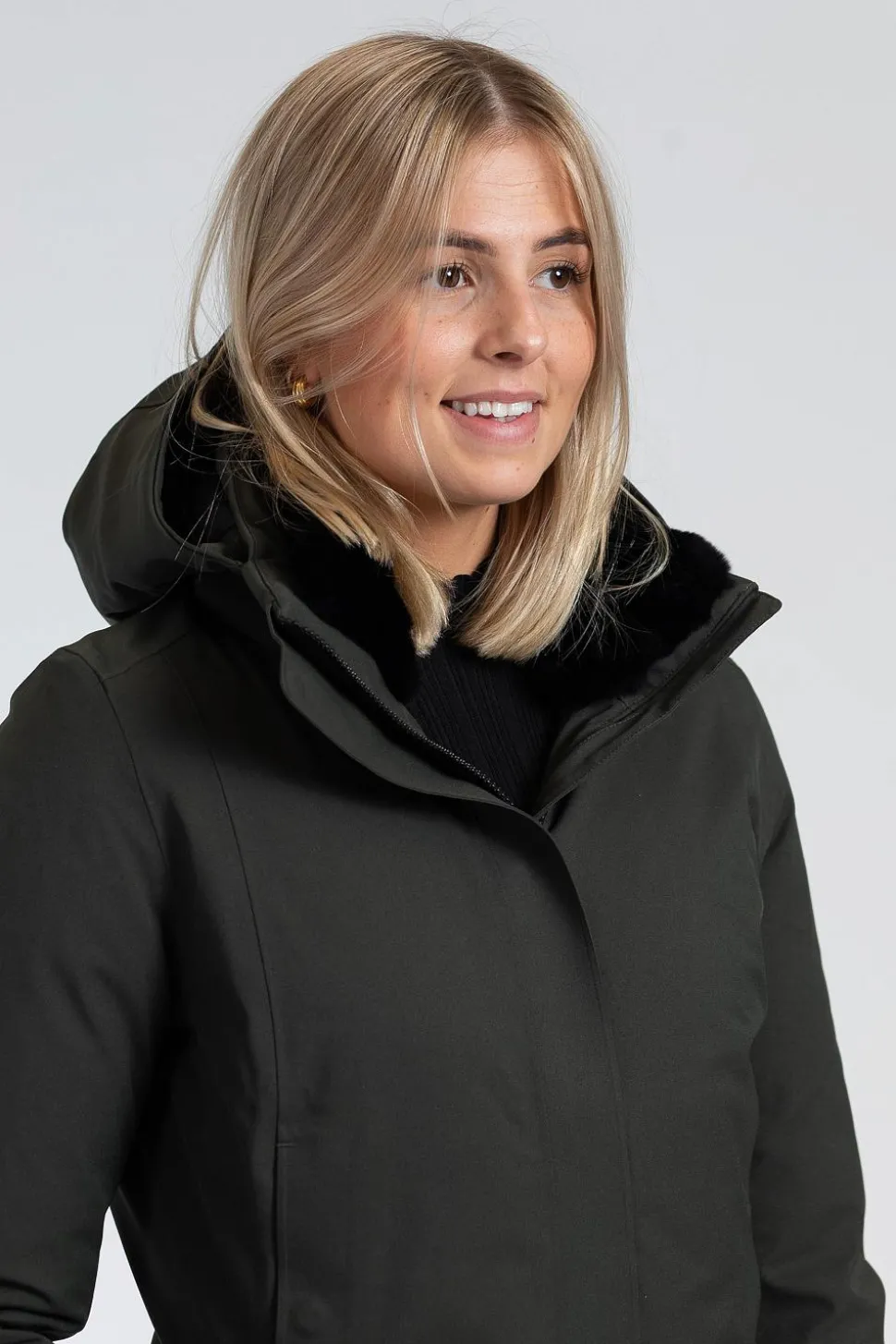 W White Heat Parka Night Olive