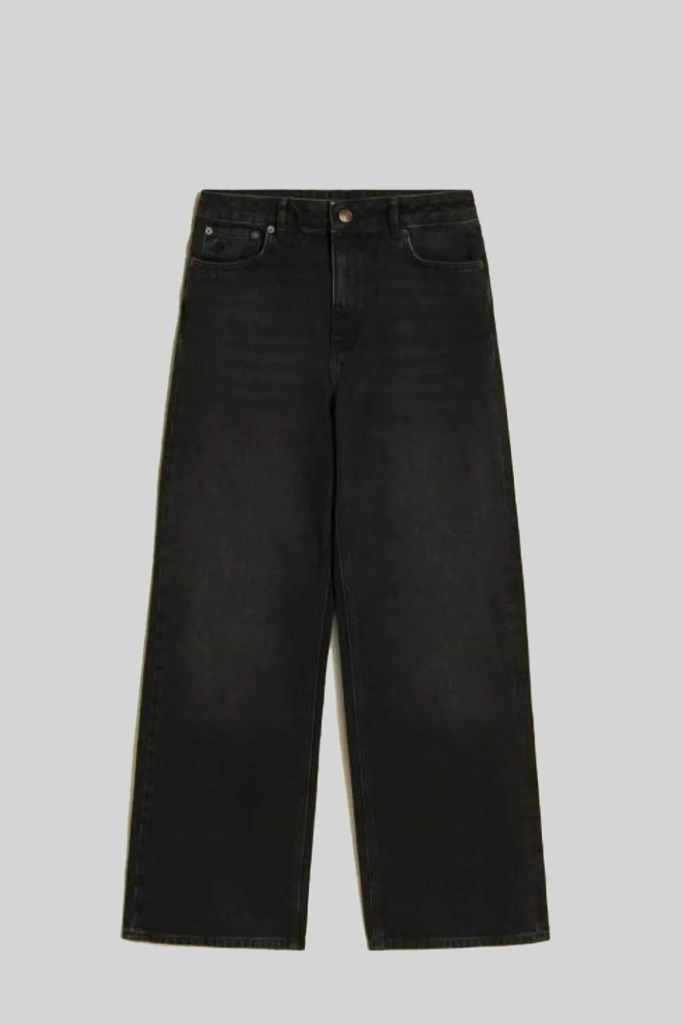 W Wide Jeans Black Washed