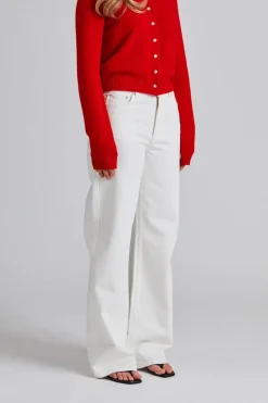 W Wide Jeans Ecru