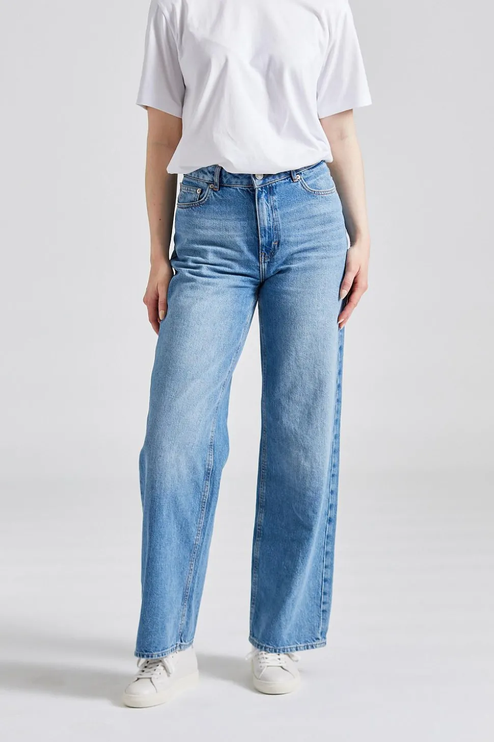 W Wide Jeans Lt Blue