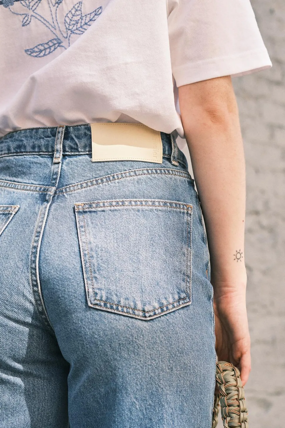 W Wide Jeans Lt Blue