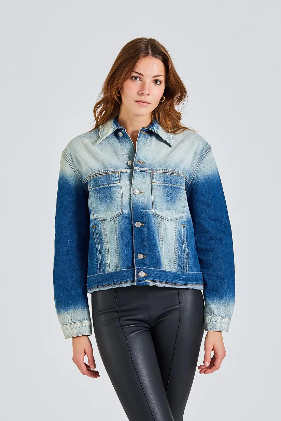 Waistband Detail Jacket Sun Bleach