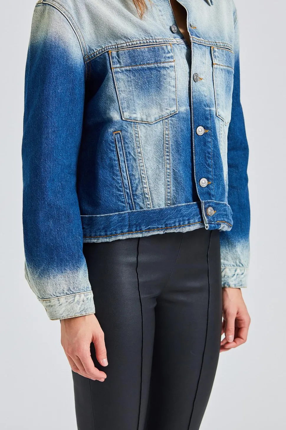 Waistband Detail Jacket Sun Bleach