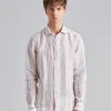 White Striped Linen Shirt