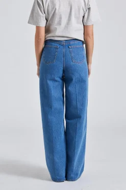 Wide Leg Denim Vibrant Blue