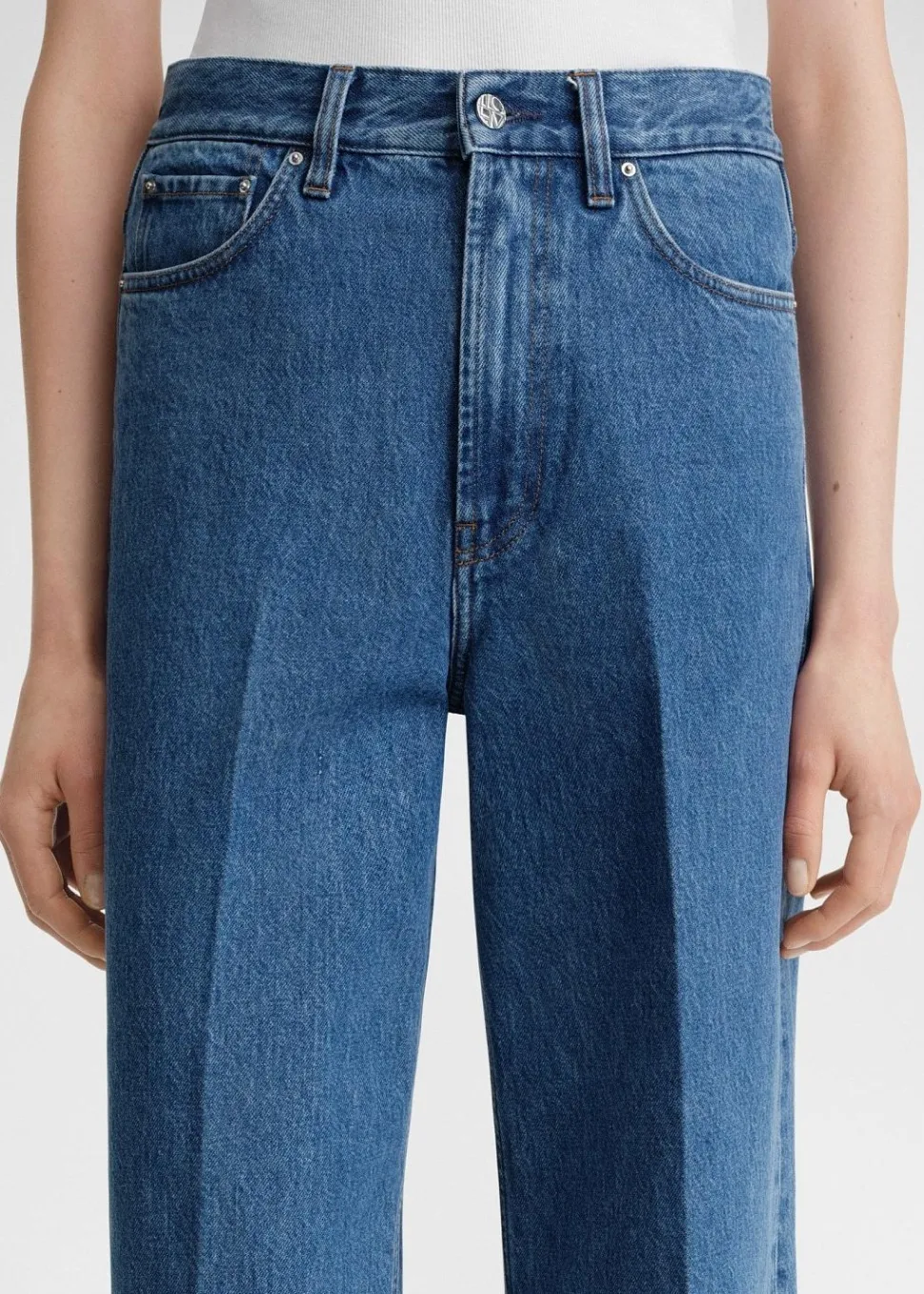 Wide Leg Denim Vibrant Blue