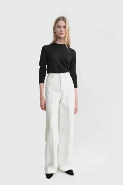 Wide Leg Denim White