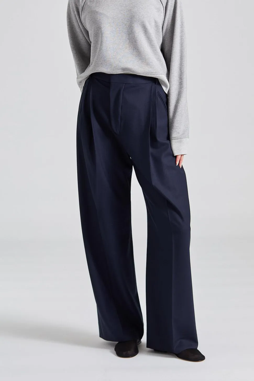 Wide Leg Trouser Midnight