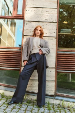Wide Leg Trouser Midnight