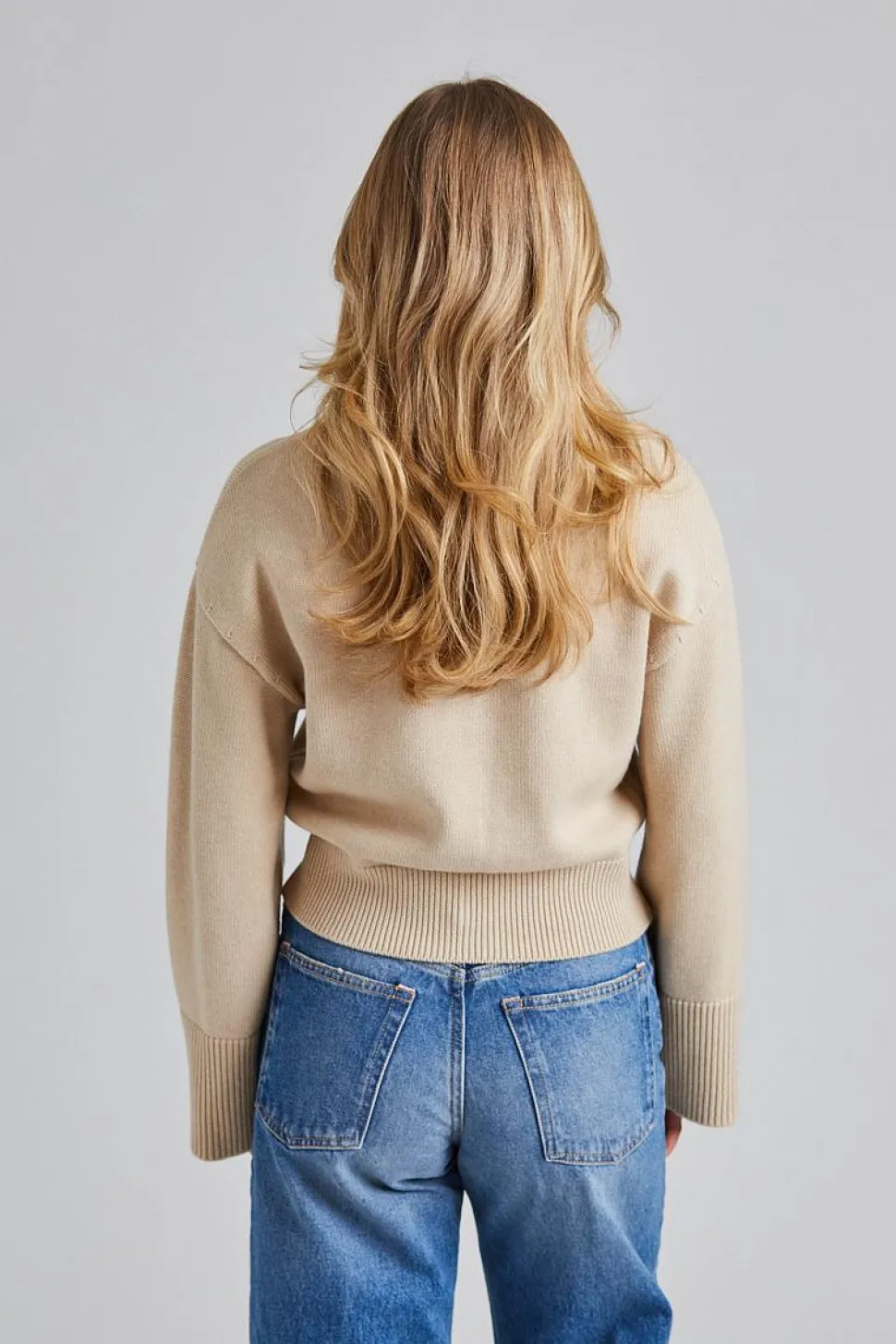 Wide Sleeve Cardigan Soft Sand